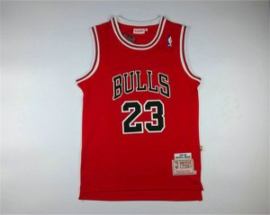 Maillot De Basket Chicago Bulls Michael Jordan 23 97-98 Season Commemorative Version Engrener Rouge